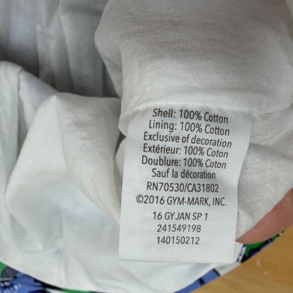 Gymboree Girl's Spring Prep Floral Print Dress size 12-18 Months Bow 100% Cotton - Picture 7 of 8